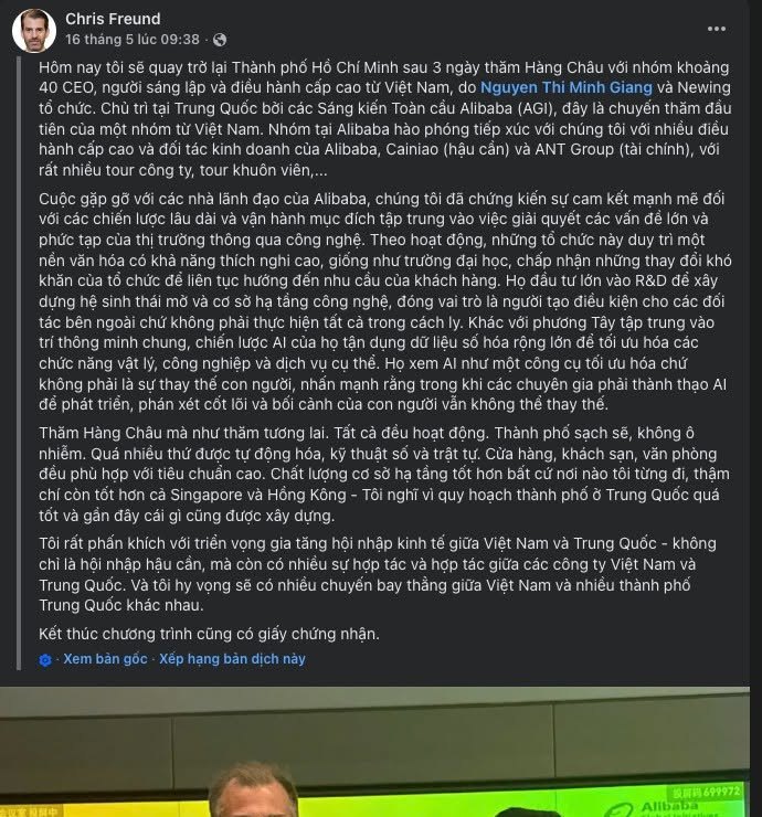 Phản hồi của Chris Freund